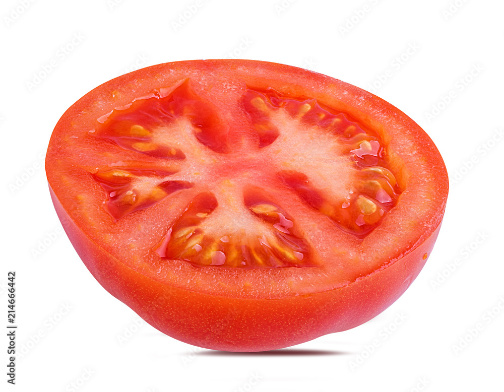 Fresh sliced tomato isolated on white background with clipping path Fresh sliced tomato isolated on white background with clipping path