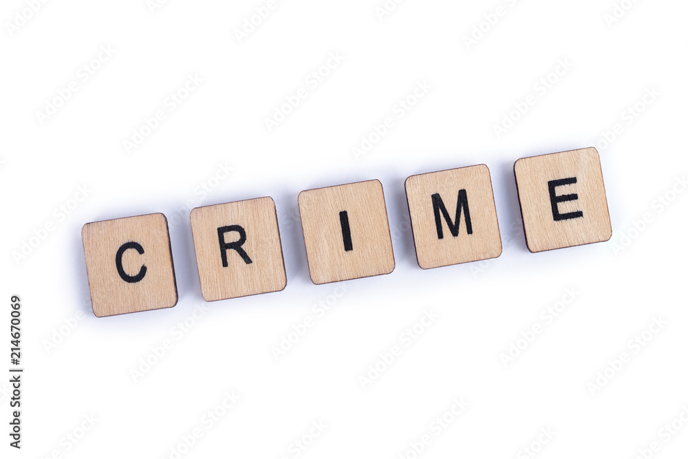 The word CRIME