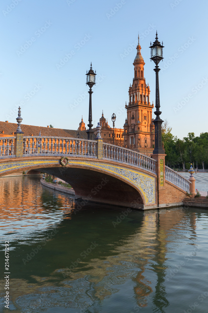 Plaza de Espana in Seville, Andalusia,Spain Plaza de Espana in Seville, Andalusia,Spain