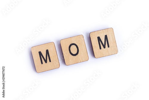 The word MOM photo