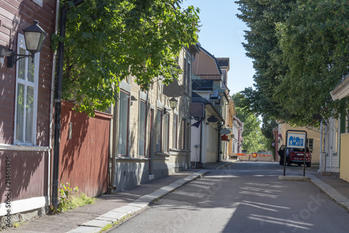 Old buildings in Sater in Sweden photo