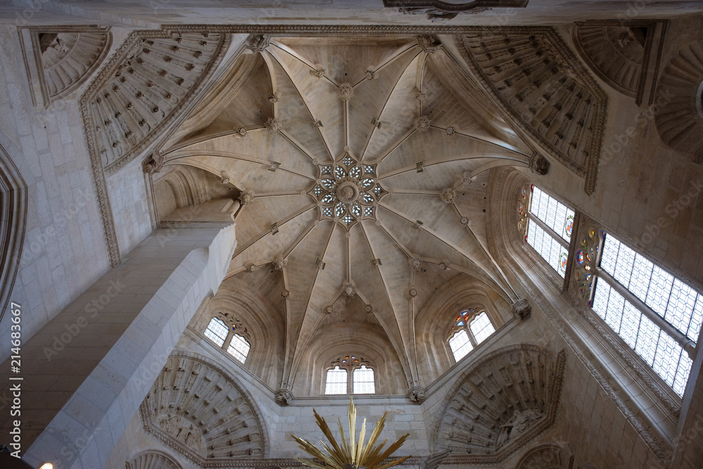 Decke in der Kathedrale,  Burgos, Castilla y León, Spanien