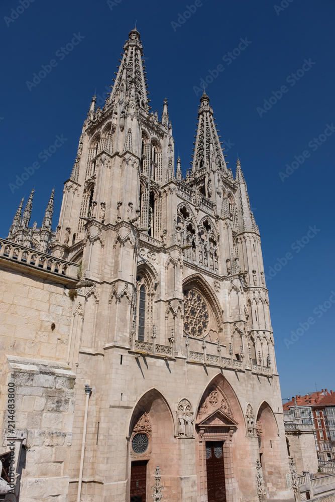 Aussenansicht der Kathedrale von Burgos, Spanien