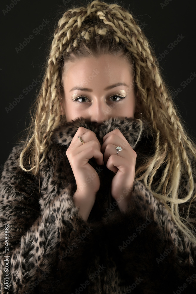 Beautiful woman with braids hairstyle. Dancehall dancer. Beautiful woman with braids hairstyle. Dancehall dancer.