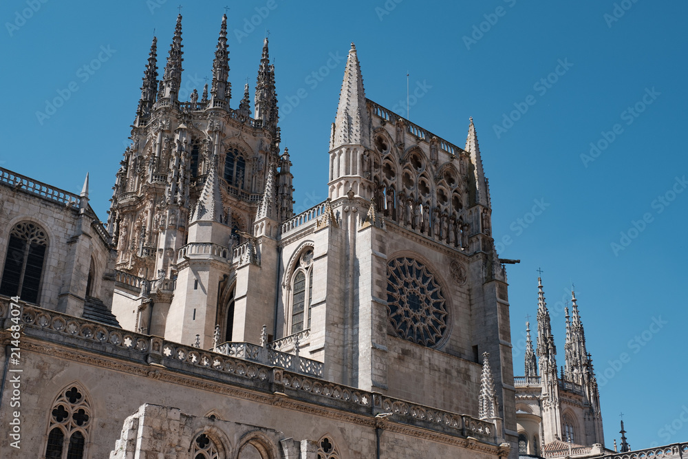 Türme der Kathedrale in Burgos, Spanien