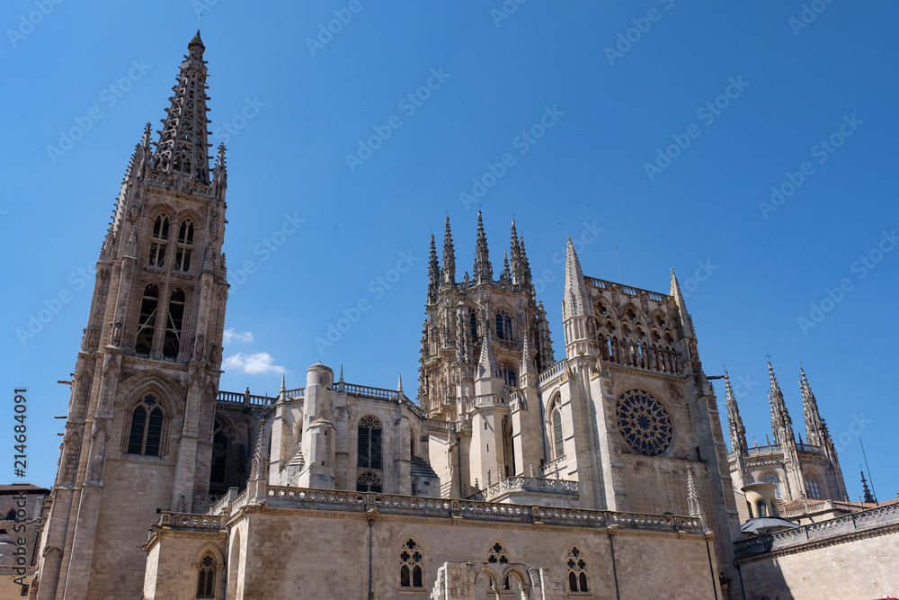 Fototapeta premium Türme der Kathedrale in Burgos, Spanien
