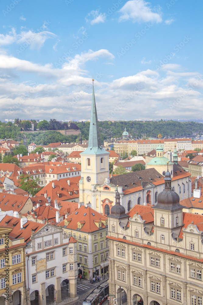 Beautiful view of Hradcany, Prague's historic district, Czech Republic