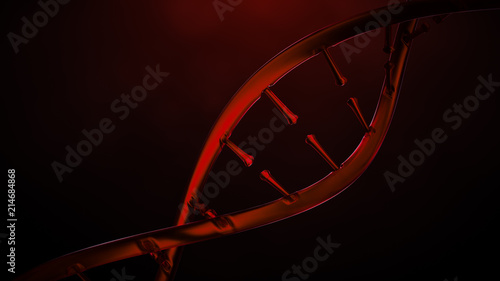 3D rendered illustration of DNA helix
