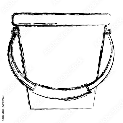 grunge plastic bucket object style icon