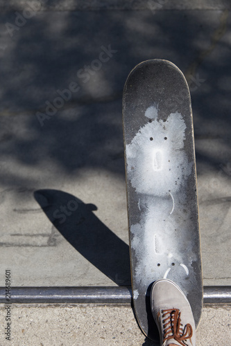 Skateboard mit Skateschuh photo
