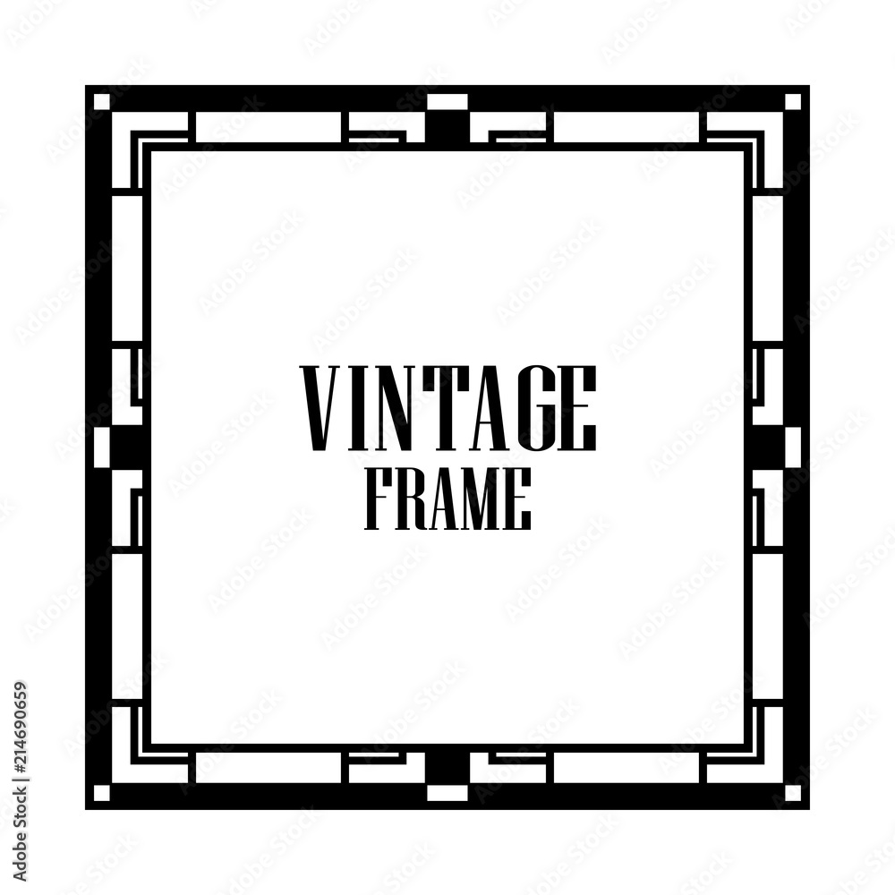Obraz premium Art deco frame