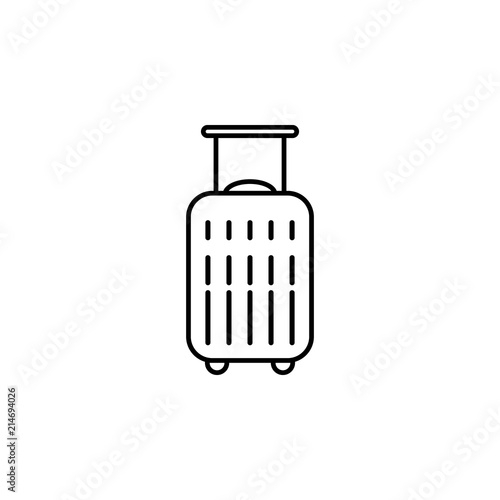 suitcase dusk style icon. Element of travel icon for mobile concept and web apps. Thin line suitcase dusk style icon can be used for web and mobile