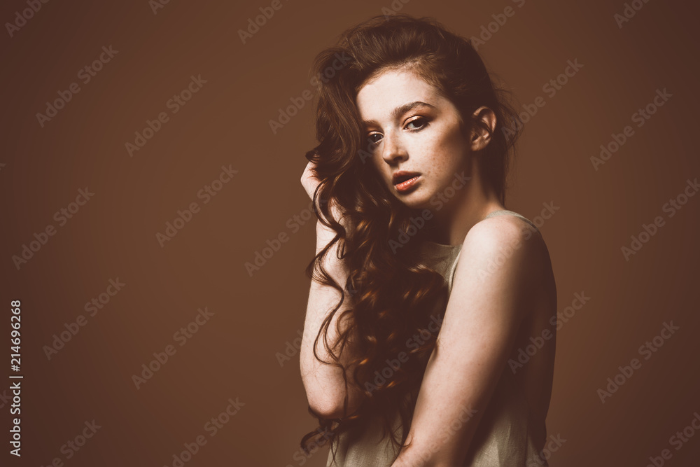 Fototapeta premium girl at tender age