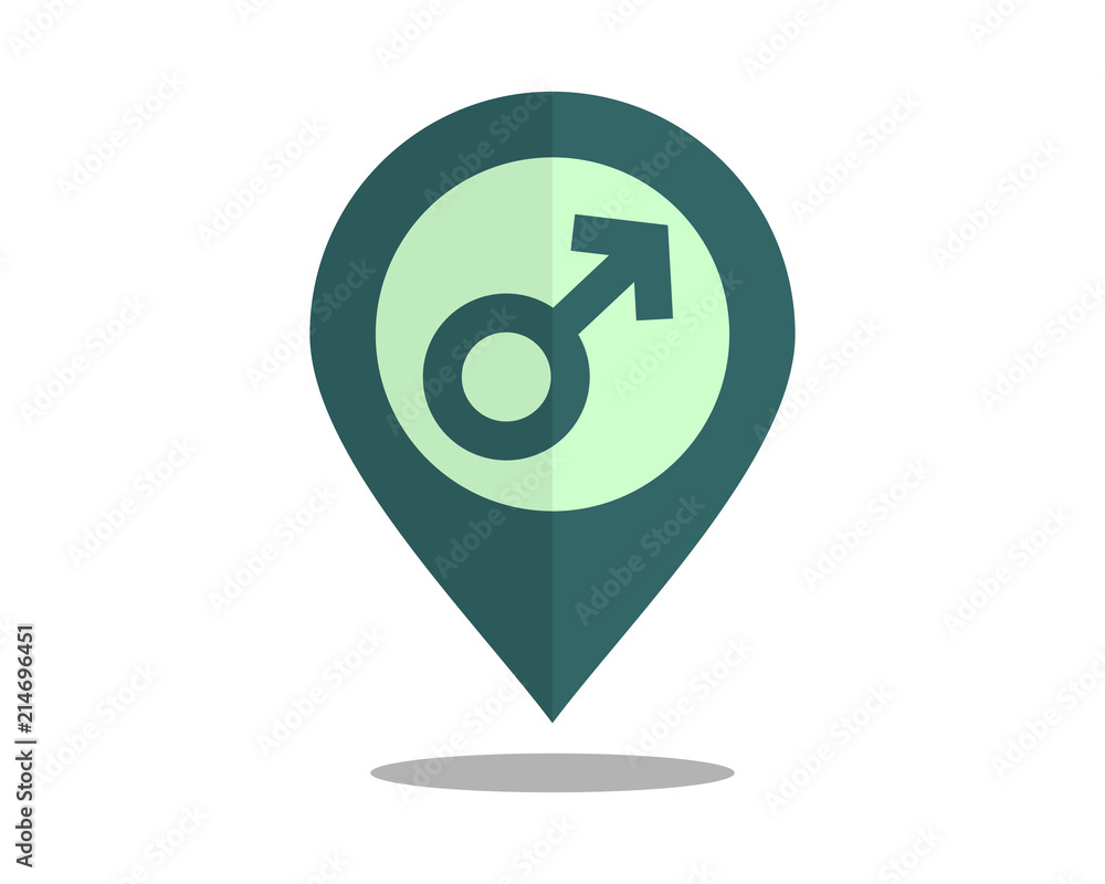 male marker pin path image vector icon logo male marker pin path image vector icon logo