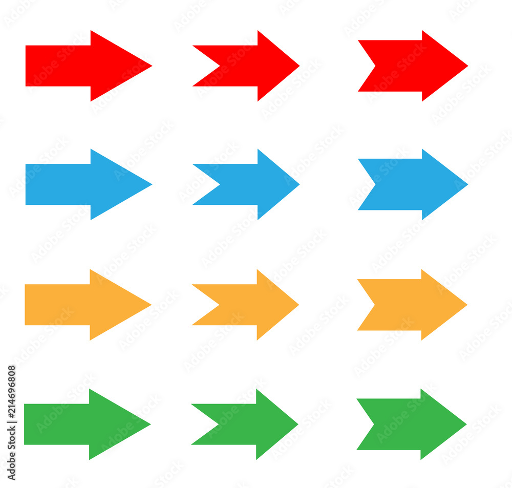 arrows sign in trendy flat style on white background. arrow design for diagram, infographics, chart, presentation, app, UI. business concept. arrows sign in trendy flat style on white background. arrow design for diagram, infographics, chart, presentation, app, UI. business concept.