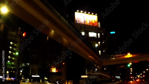 東京都市風景。恵比寿付近の車窓。