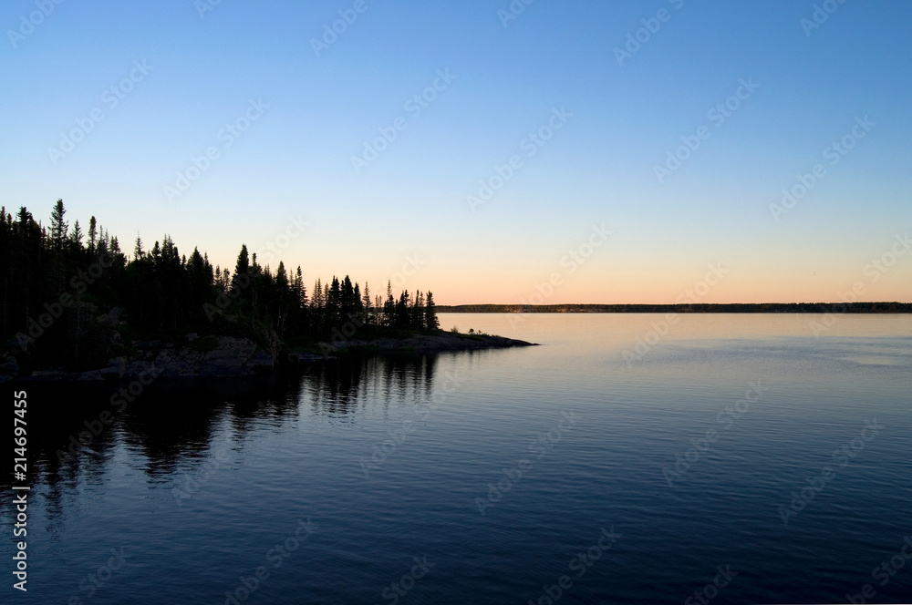 Beautiful Northern Canada Seascape at Sunset