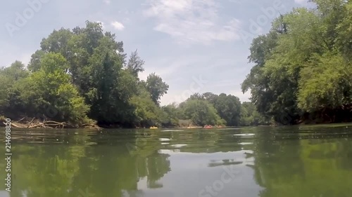 Floating on the river