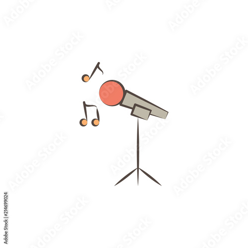 singer tools icon. Element of professions tools icon for mobile concept and web apps. Sketch singer tools icon can be used for web and mobile
