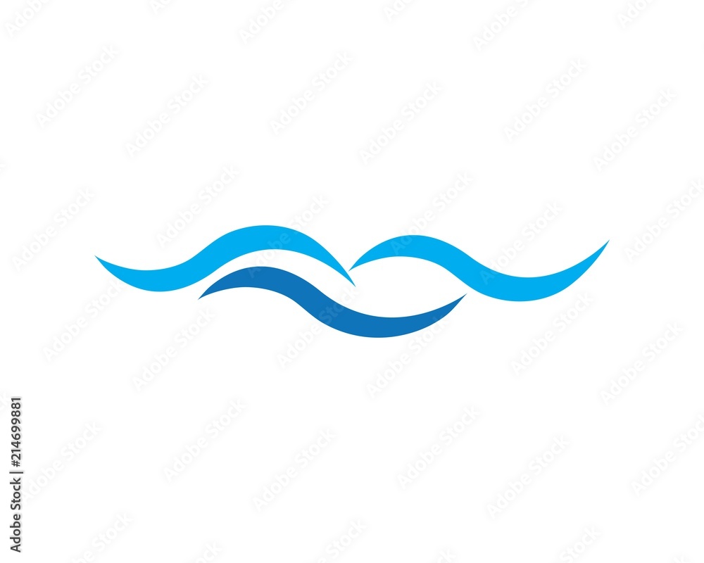 Water wave Logo Template