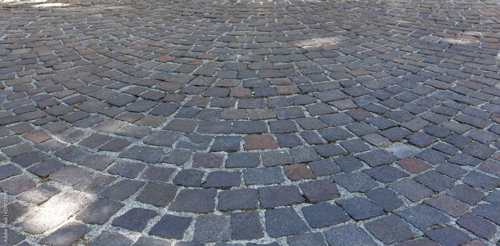 Fototapeta premium The stone pavement texture