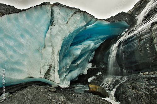 Worthington glacier on the road to Valdez, Alaska photo