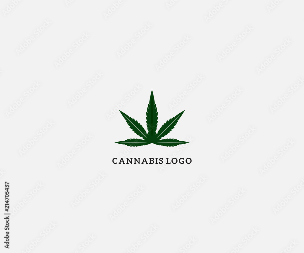 cannabis logo design template cannabis logo design template
