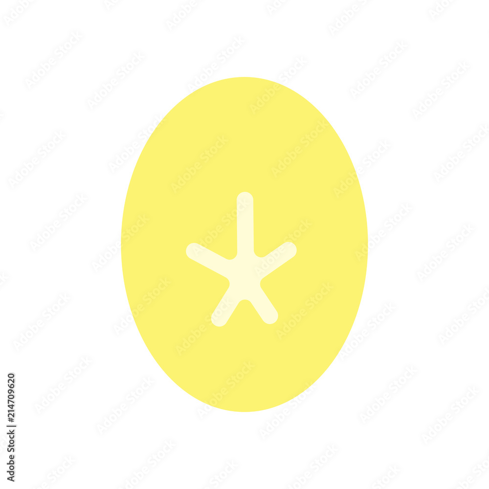 sliced banana color illustration sliced banana color illustration