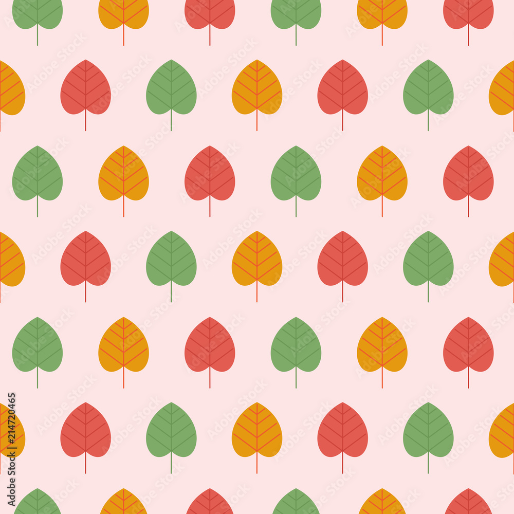 Obraz premium Colorful seamless patterns on the theme of education, school, autumn. Vector illustration in flat style.