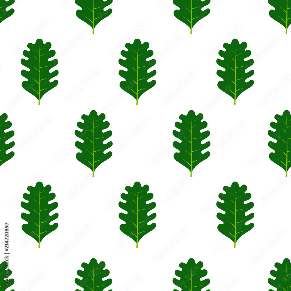 Seamless pattern with green summer leaves. Vector illustration.
Seamless pattern with green summer leaves. Vector illustration.