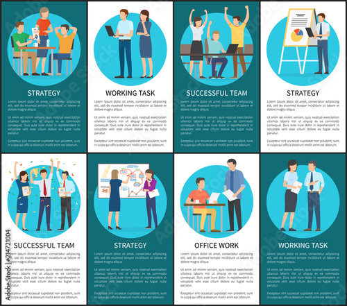 Teams Develop Working Tasks and Strategies Posters