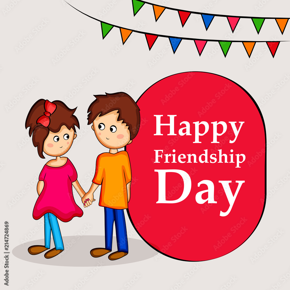 Illustration of Friendship Day background Illustration of Friendship Day background