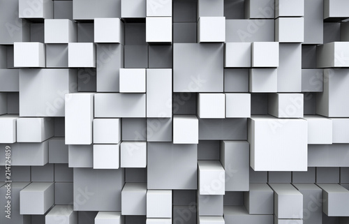 Cubes Background, 3D Render