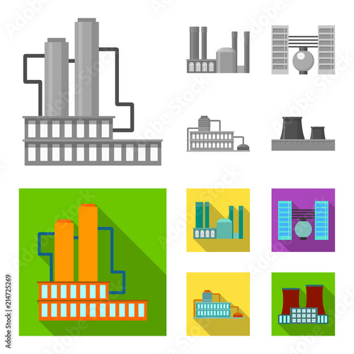Industry, production.Factory set collection icons in monochrome,flat style vector symbol stock illustration web.