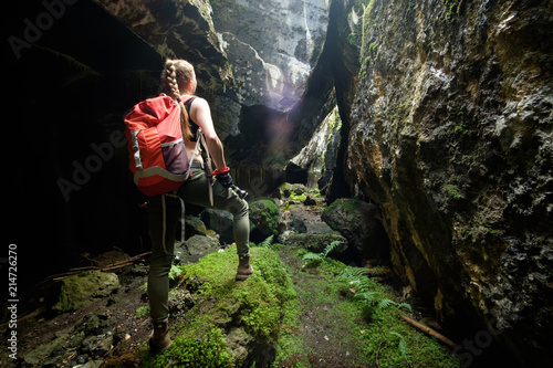 Fotografie, Obraz explore ancient fortress cave