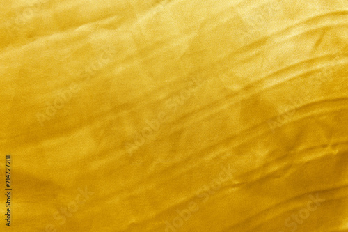 Fabric Gold background or texture and gradients shadow, design pattern art work.
