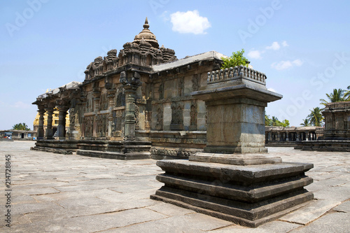 Ranganayaki, Andal, temple situated in the North West to Chennakeshava temple. Belur, Karnataka. View from North West. photo