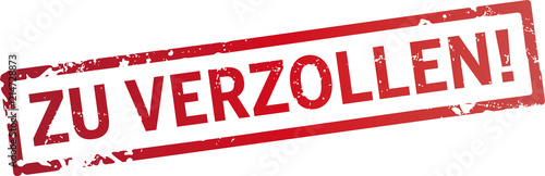 roter stempel zu verzollen
