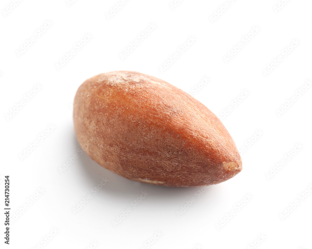 Tasty Brazil nut on white background Tasty Brazil nut on white background