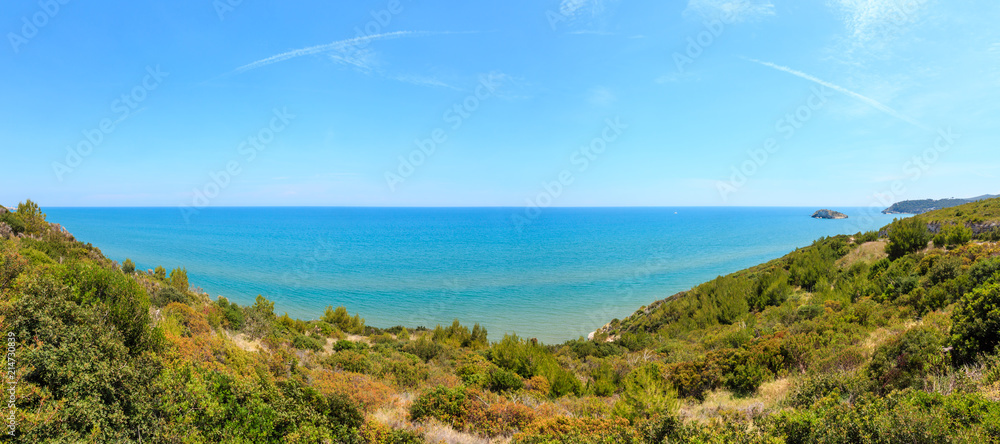 Summer Lido di Portonuovo coast, Italy Summer Lido di Portonuovo coast, Italy