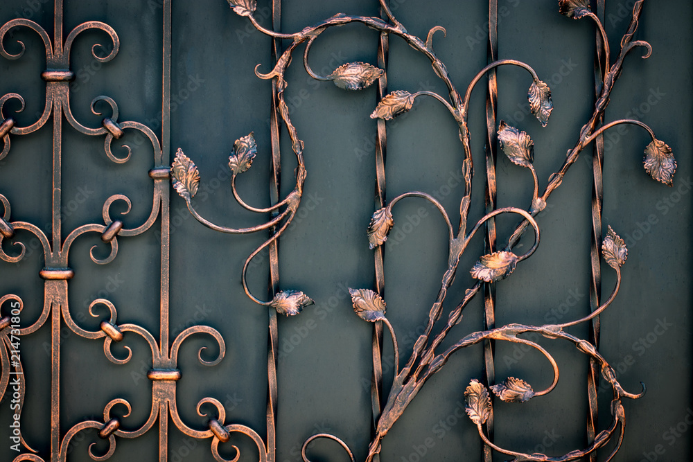 beautiful decorative metal elements forged wrought iron gates