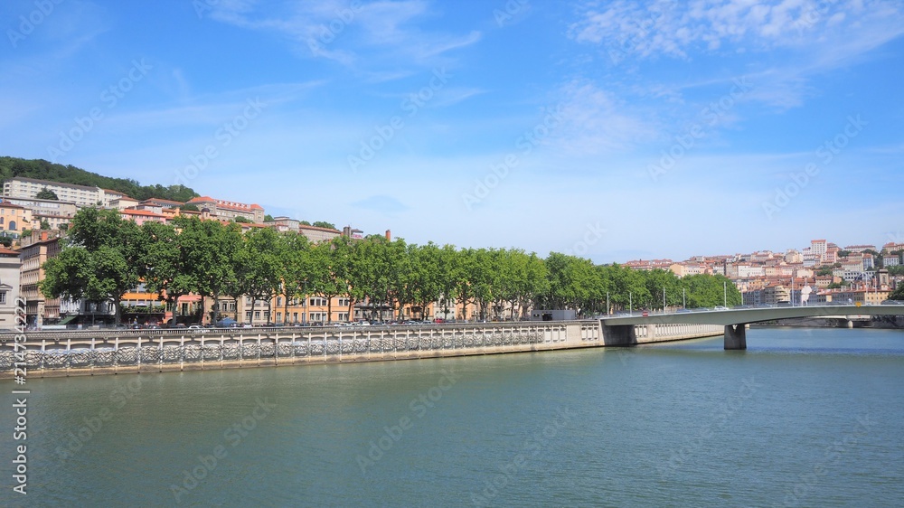Obraz premium Lyon - Les quais du Rhône