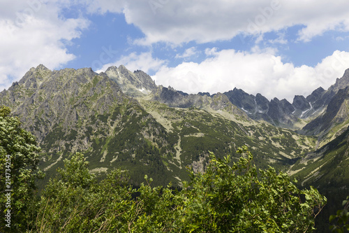 View on mountain Peaks of the High Tatras  Slovakia