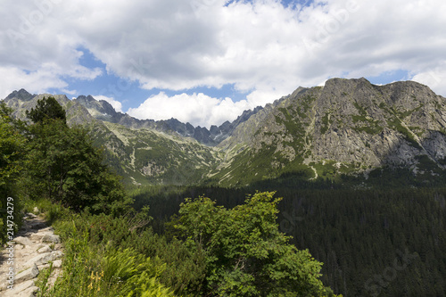 View on mountain Peaks of the High Tatras, Slovakia