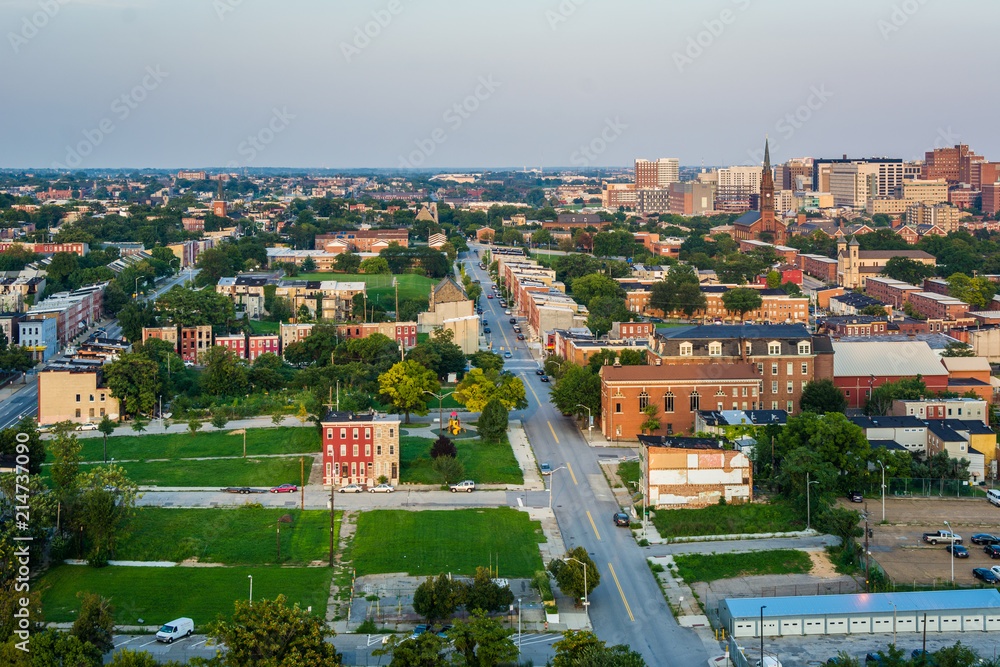 View of East Baltimore, Maryland