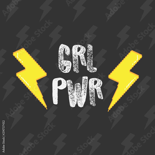 GRL PWR print photo