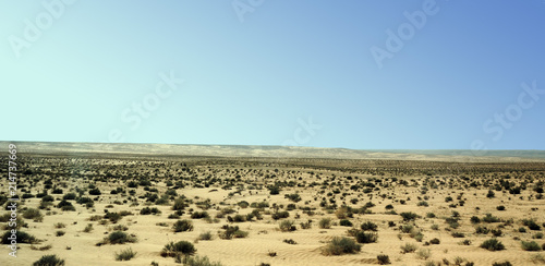 sandy dune at Big Sahara desert. Tunisie. Africa