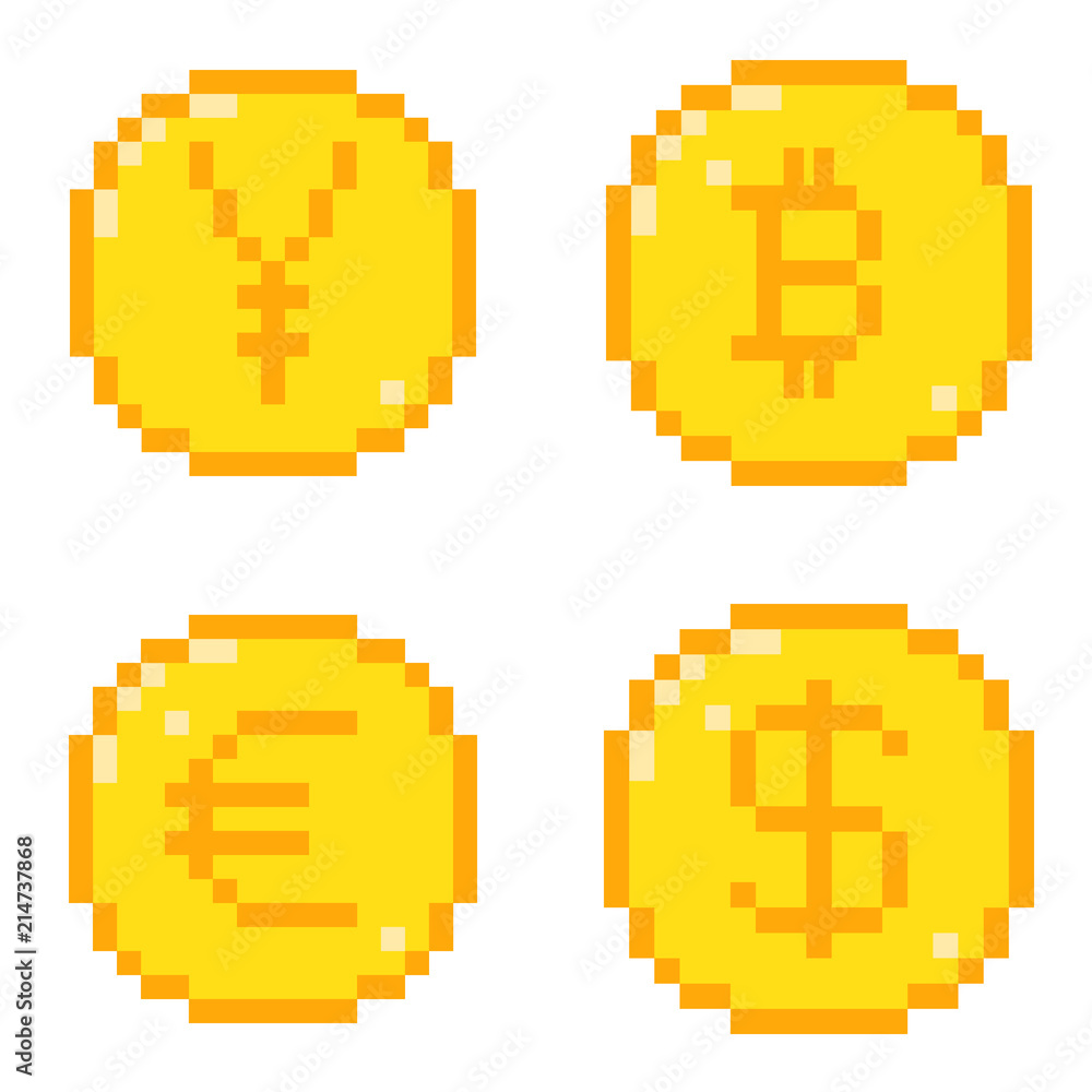 pixel icons set