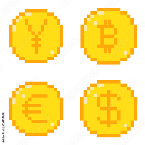 pixel icons set
