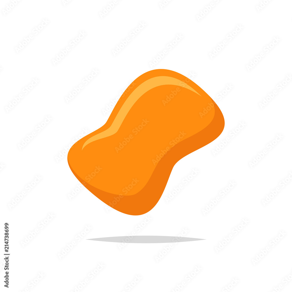 Chicken nugget icon vector Chicken nugget icon vector